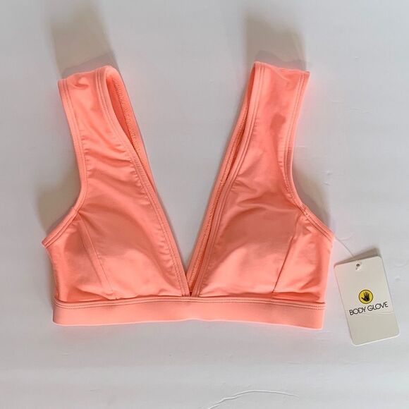 Body Glove Smoothies Rumor Solid Light Orange Splendid Bikini Swim Top XSmall - Picture 2 of 9